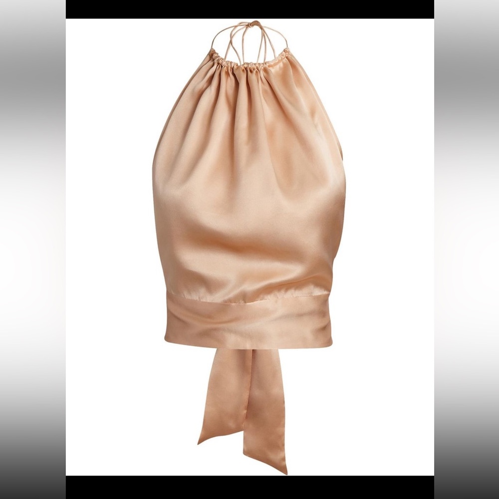 Harmur classic halter top light beige